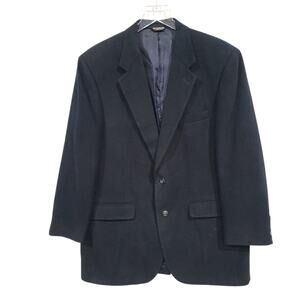 Pincus Brothers Maxwell SZ 42R Suit Jacket 100% Camel Hair Vintage Black Classic